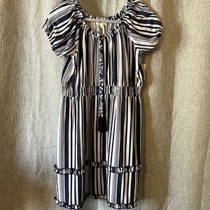 Derek Heart Navy/Cream Dress